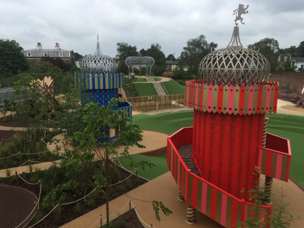 View of Magic Garden at Hampton Court