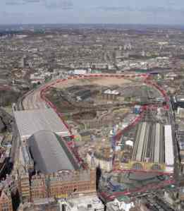 Kings Cross Central aerial photo