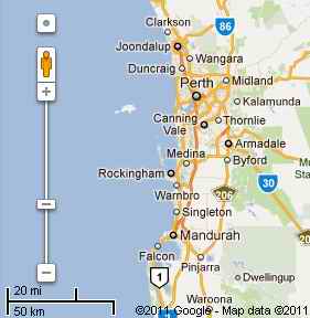 Perth map