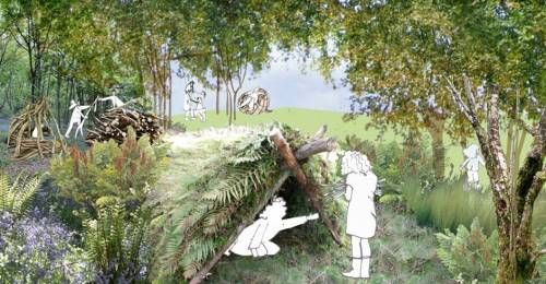 Den building, bug hotels and seed heads