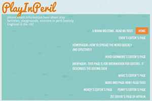Play in Peril website screengrab