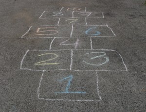 Hopscotch drawing