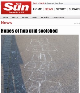Screengrab Sun hopscotch story