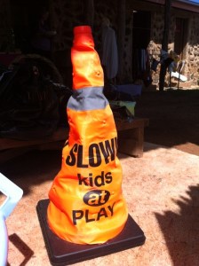 Kids at play traffic cone