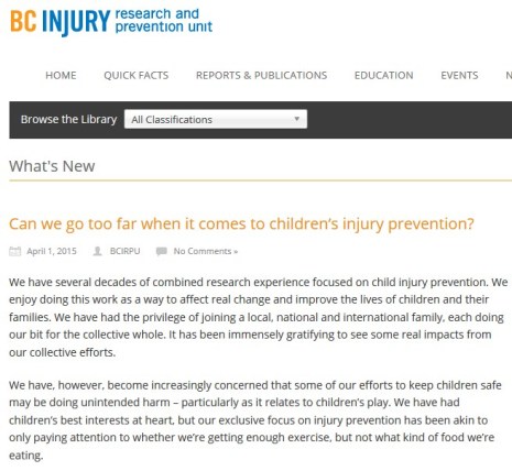 BCIPRU web page screengrab