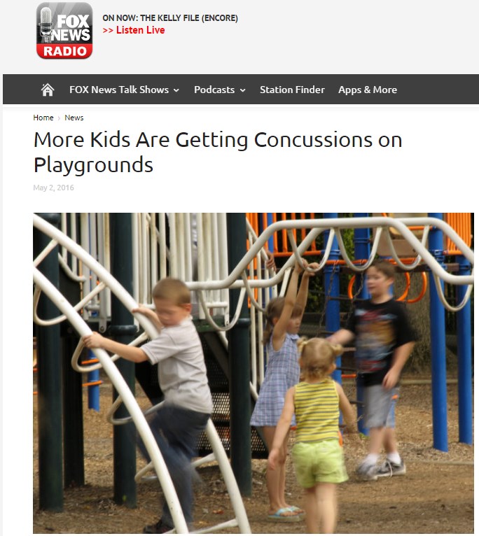 Fox news screengrab playground concussions