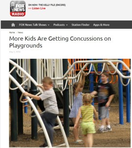 Fox news screengrab playground concussions