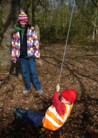 Bayonne Nursery School Forest School session