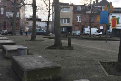 Fonteineplein: a new square in Brugse Poort, Ghent
