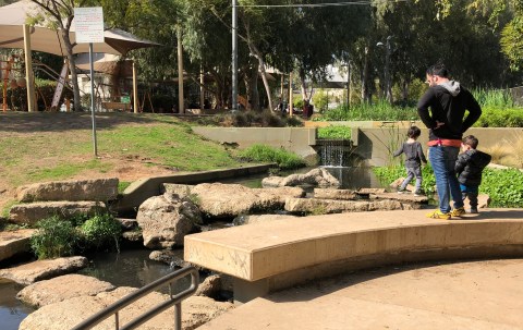 Kiryat Sefer Park in downtown Tel Aviv.